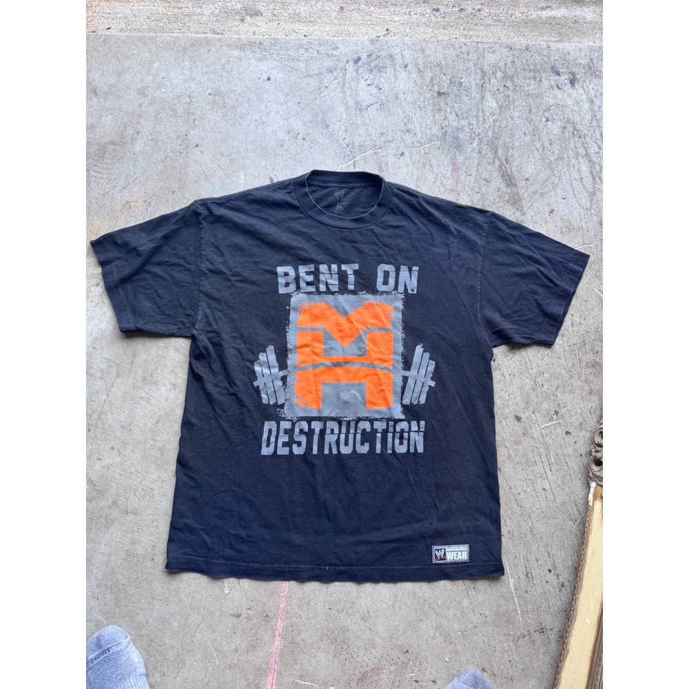 WWE Mark Henry Bent On Destruction Thats What I Do Graphic T-Shirt XL Black
